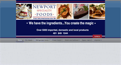 Desktop Screenshot of newportspecialtyfoods.net