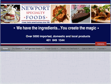 Tablet Screenshot of newportspecialtyfoods.net